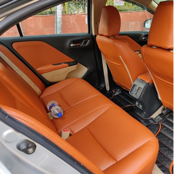 Buy RideoFrenzy Luxury Nappa Dream Tan Leather Car Seat Covers Bucket